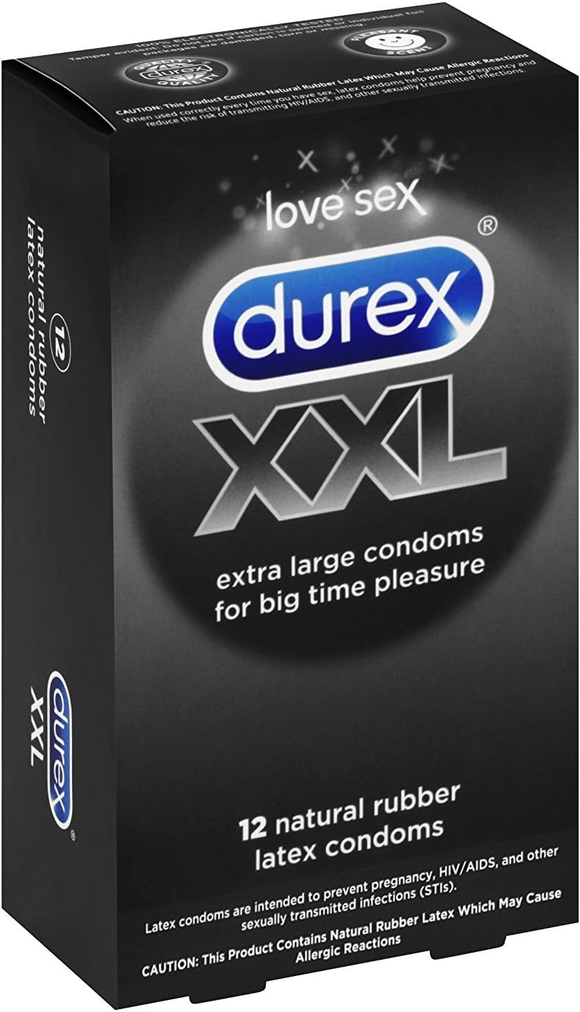 Durex XXL Extra Large Lubricated Condoms