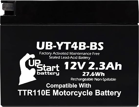 YT4B-BS 12V 2.3Ah for Yamaha TTR110 Battery