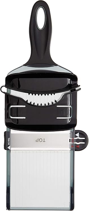 Mercer Culinary Dual Thickness Hand Slicer, Black