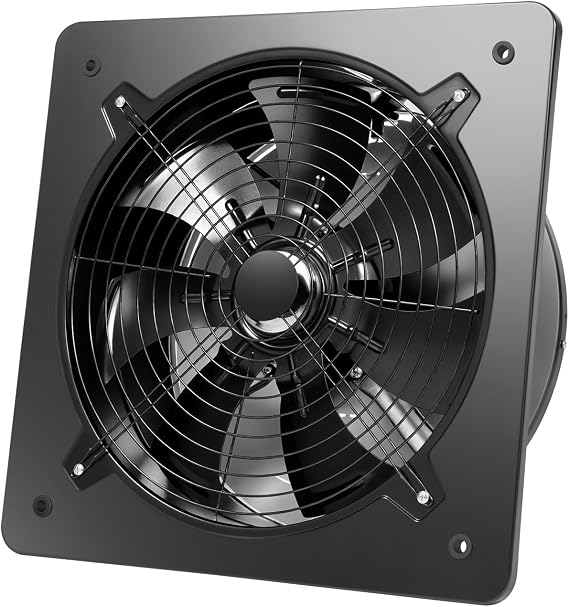 16 Inch Exhaust Fan, 750W 4708CFM Industrial Axial Flow Fan Industrial Ventilation Extractor