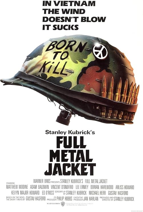 Full Metal Jacket Movie Poster 24 x 36 Inches Full Sized Print Unframed Ready for Display