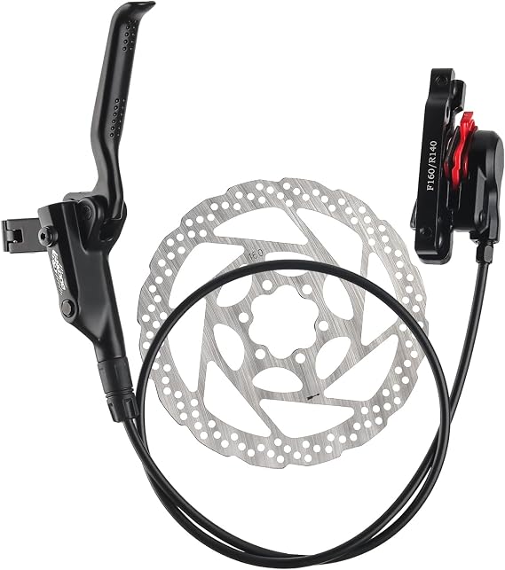BOLANY Disc Brake Sets Oil Hydraulic MTB Bike Aluminum Alloy Front 800mm Rear 1400mm Brake Levers with is/PM Adapter Fit MTB Fat Bike E-Bike Road Bike