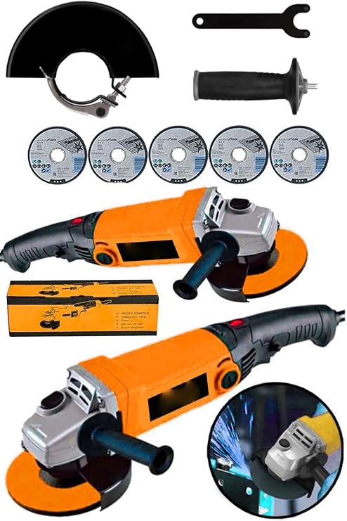 Pro Seri 3000 W Devir Ayarlı Spiral Taşlama Metal Kesim 5 Psc Taş Hediye Seri Hızlı Kesim
