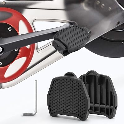 Pedal Converters for Peloton Bike & Peloton Bike, Black Peloton Pedals for Regular Shoes, Peloton Pedal Converter for Look Delta Pedals, Easy to Install and More Convenient