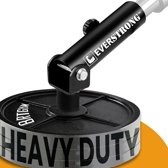 EVERSTRONG T Bar Row Attachment with V Bar Attachment Landmine Handle - 360 Swivel Landmine Attachment for Barbell for Full-Body Workout in Home Gym - Small Spaces - Deadlifts Squats Landmine Stand