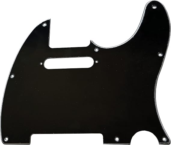 3Ply Black 8 Hole Tele Pickguard Pick Guard Scratch Plate w/Screws Fit USA/Mexican Fender Standard Telecaster Pickguard Replacement