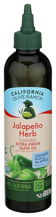 CALIFORNIA OLIVE RANCH Jalapeno Herb Extra Virgin Olive Oil, 8.5 Fl Oz
