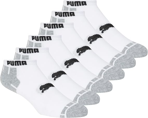 PUMA Men's 6 Pack Low Cut Socks