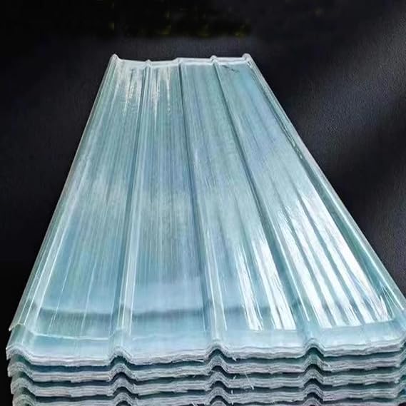 Clear Roofing Panel,1mm Fiberglass Daylighting Panels,3/5/8/12/15/18/20 Pcs Roof Panels,Greenhouse Shed Roofing Cladding Panel,Corrugated Roofing Sheets,Easy to Roll and Cut (35x39in,15 pcs)