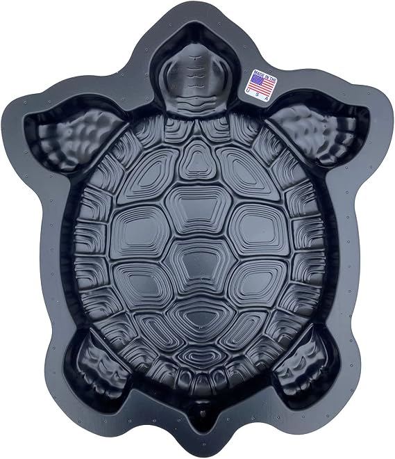 AUTUMN Turtle Stepping Stone Mold - Concrete Cement Mold for DIY Walkway Stepping Stones - Turtle Statue for Garden Decor
