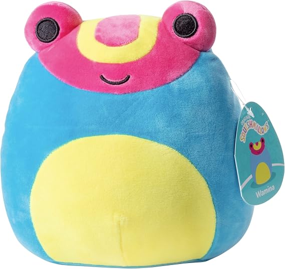 Squishmallows 8" Wamina The Blue Frog - Official Kellytoy Adorable Plush - Cute and Soft Frog Stuffed Animal Toy - Great Gift for Kids