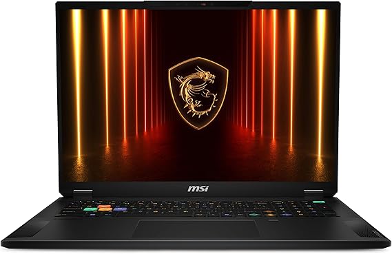 msi Stealth 18 HX AI Gaming Laptop 18 QHD+, Intel Ultra 9-275HX, RTX 5080, 32GB DDR5, 2TB SSD, Vapor Chamber Cooling, Wi-Fi 7: Midnight Black A2XWIG-045US