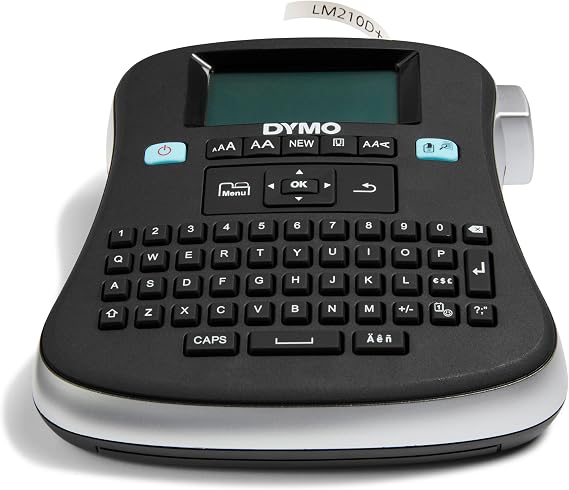 Dymo Desktop Label Maker | LabelManager 210D All-Purpose Portable Label Maker, Easy-to-Use, One-Touch Smart Keys, QWERTY Keyboard, Large Display, For Home & Office Organization