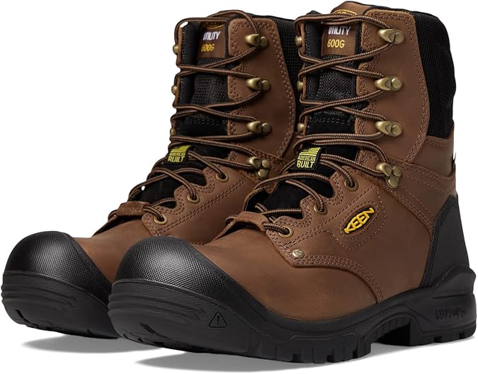 KEEN Utility Men's Independence 8 Composite Toe Waterproof 600G Insulated Work Boots