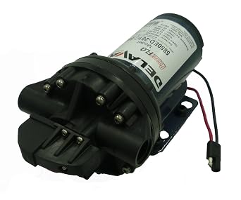 Diaphragm Pump, Polypropylene, Geolast(R), 12VDC, 5 GPM