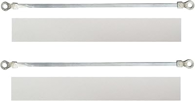 16-inch Hand Heat Seal Closer Impulse Sealer Accessories Repair Kit Heat Elements PTFE Cloth Covers, 2 Pcs heating element2 Pcs PTFE Cloth width 4mm