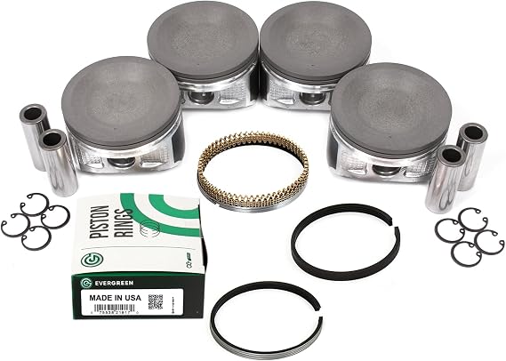 MA-4216946187-2 Pistons w/Rings Compatible With/For Nissan 2.4L KA24DE DOHC 16V