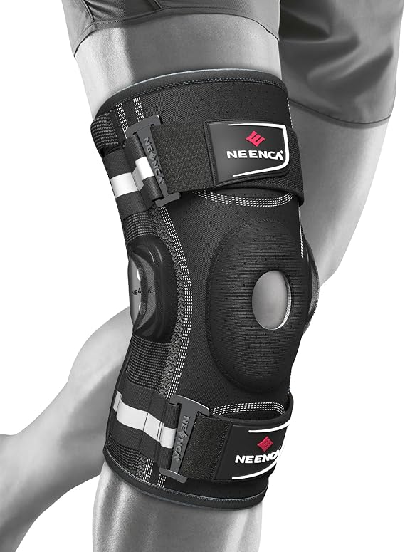 NEENCA Professional Knee Brace, Hinged Knee Support for Women & Men Relief | Removable Dual Side Stabilizers, Medical for Knee Pain Relief, Joint Stability, Meniscus Tear, ACL, PCL, MCL, Sports, Workout