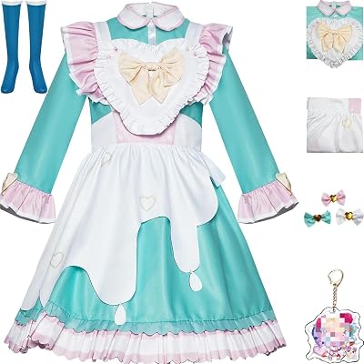 Needy Girloverdose Cosplay Costume Dress Maid Suit Needy Streameroverload Kangel Cosplay Halloween Party
