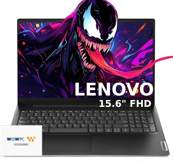 Lenovo 2025 AI-Powered V15 Laptop 16GB RAM 512GB PCIe SSD Intel Celeron N4500 Processor 15.6" FHD 1080p Anti-Glare Display HDMI, Ethernet, USB-C WOWPC Recovery USB Windows 11 Pro