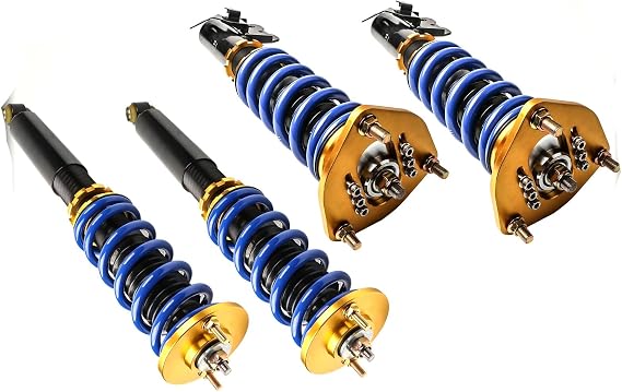 Suspension Kit Front Rear Right Passenger Side Stainless Steel Coilover Strut for Nissan for 240SX 2.4L 1989-1993 Include-Instruction 11M143013S