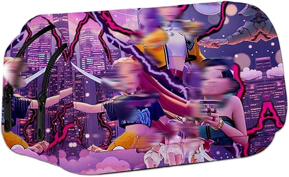 Kpop Large Capacity Pencil Case, Double-Sided Printing Storage Pen Case Pen Pouch Bag Stationery Case with Compartment Pencilcase for Girl Student Teens Adult Office Supplies