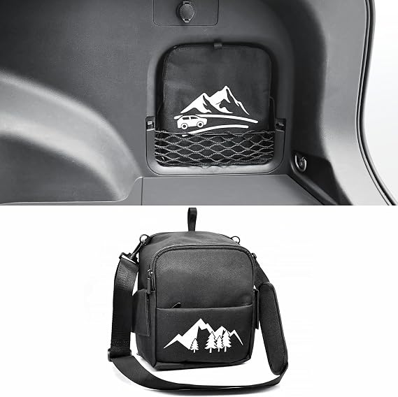Upgrade RAV4 Trunk Organizer Car Side Pocket, Multifunctional Car Trunk Storage Organizer Backpack For Toyota RAV4 accessories 2019-2024 2025, Black, 1 PC