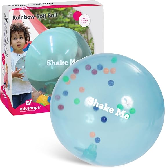 BSM Edushape 705373 Soft Transparent Rainbow Balloon