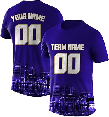 Custom Football City Shirt XS-5XL Jersey Personalized Name Number Sports Shirt Football Fan Gift for Men Women Youth