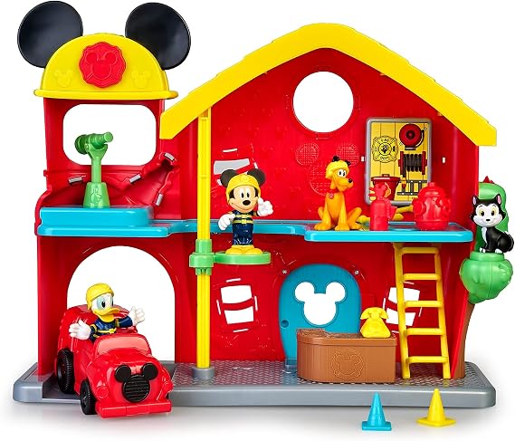 Disney Mickey, Fire Station, 14 Pieces, with Sound Functions, Toy for Children from 3 Years, GIOCHI PREZIOSI, MCC19