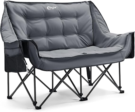 Portal Folding Camping Chair for 2 People 272 kg Load Capacity