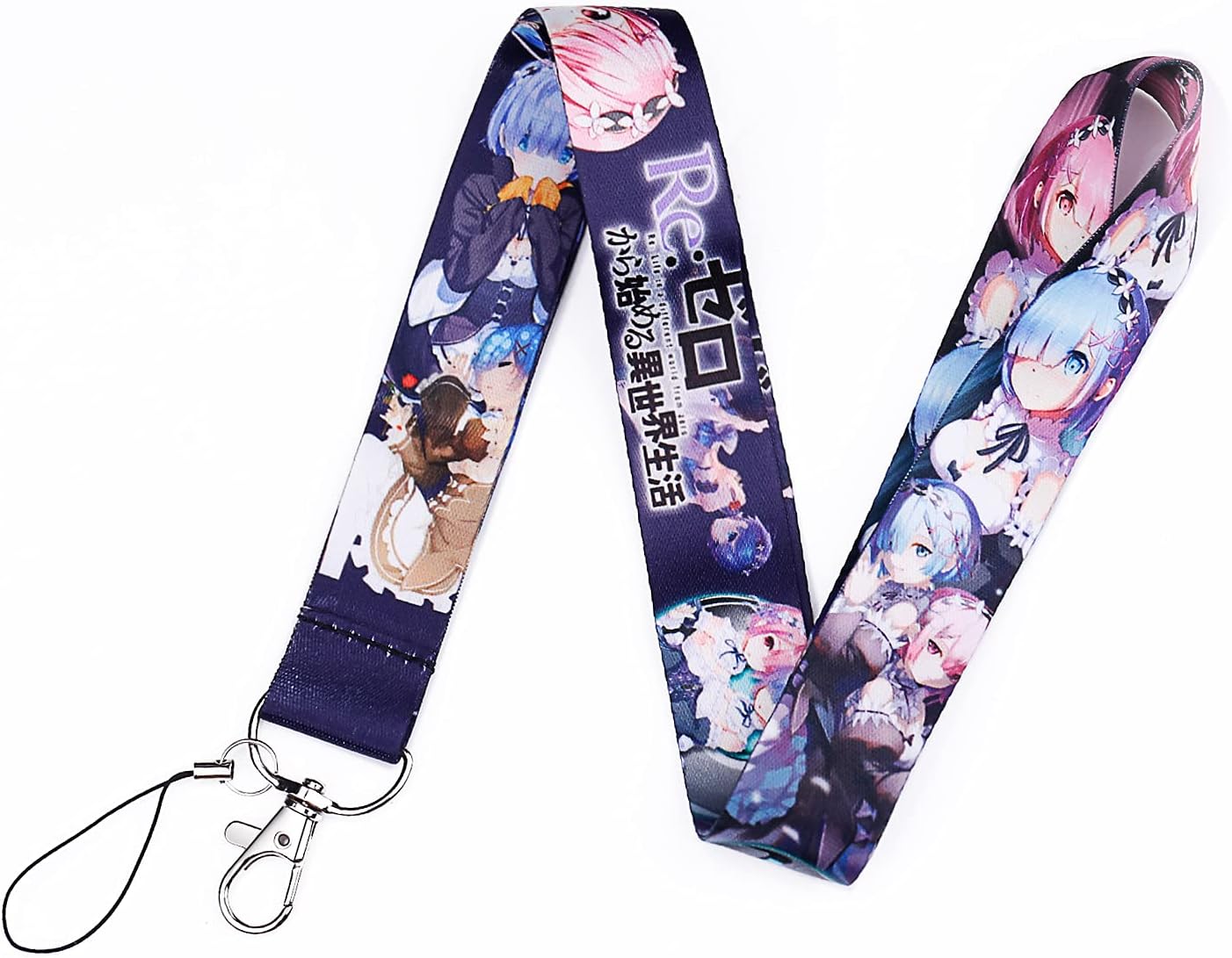 Re Zero Anime Lanyard Keychain ID Card Badge Holder re Zero