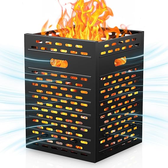 Panovue 30 Inch 63 Gallon Burn Barrel for Yard Waste