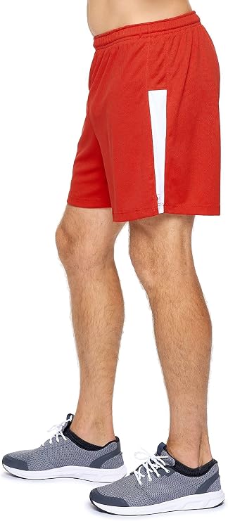 Expert Brand USA-Made Men's Oxymesh Dry Fit Premium Athletic Shorts with Briefs