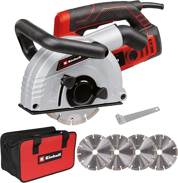 Einhell Kanal Açma Makinesi TE-MA 1700 (1.700 W, 38 mm'ye kadar kesme genişliği ayarı, 40 mm'ye kadar kesme derinliği, yumuşak başlatma, aşırı yük koruması, 4 adet elmas kesme diski dahil) - 4350740
