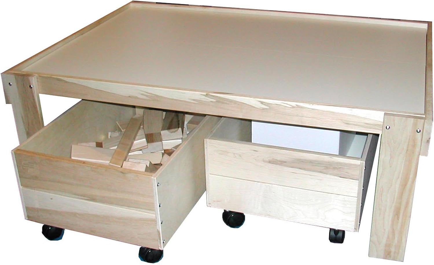 Beka Train Table with Top and Two Trundles