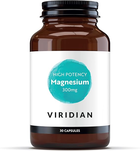 Viridian - High Potency Magnesium 300mg 30 Capsules| Vegan Formula | Supports Energy, Reduces Tiredness & Fatigue | No Artificial Fillers, Ethically Sourced