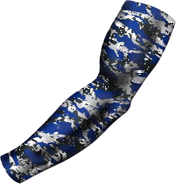 Pro Fit Compression Arm Sleeve Men Women & Youth - Singles | Camouflage Compression Arm Sleeve For Baseball Basketball Football With Breathable Fabric For Men Women & Youth