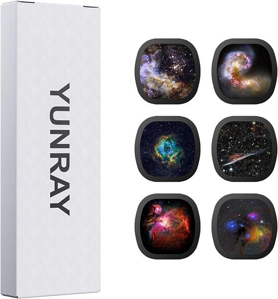 YUNRAY Realistic Discs, 6 Piece Ultra Clear 5K Projection Slides for Home Planetarium, Ultra HD Slides for Galaxy Projector Pro, Projector Not Included (Nebula 2)