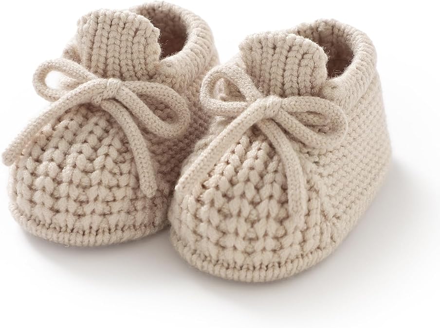Baby Booties Newborn Baby First Shoes | Cozy Warm Knit Soft Booties for Infant Boy Girl
