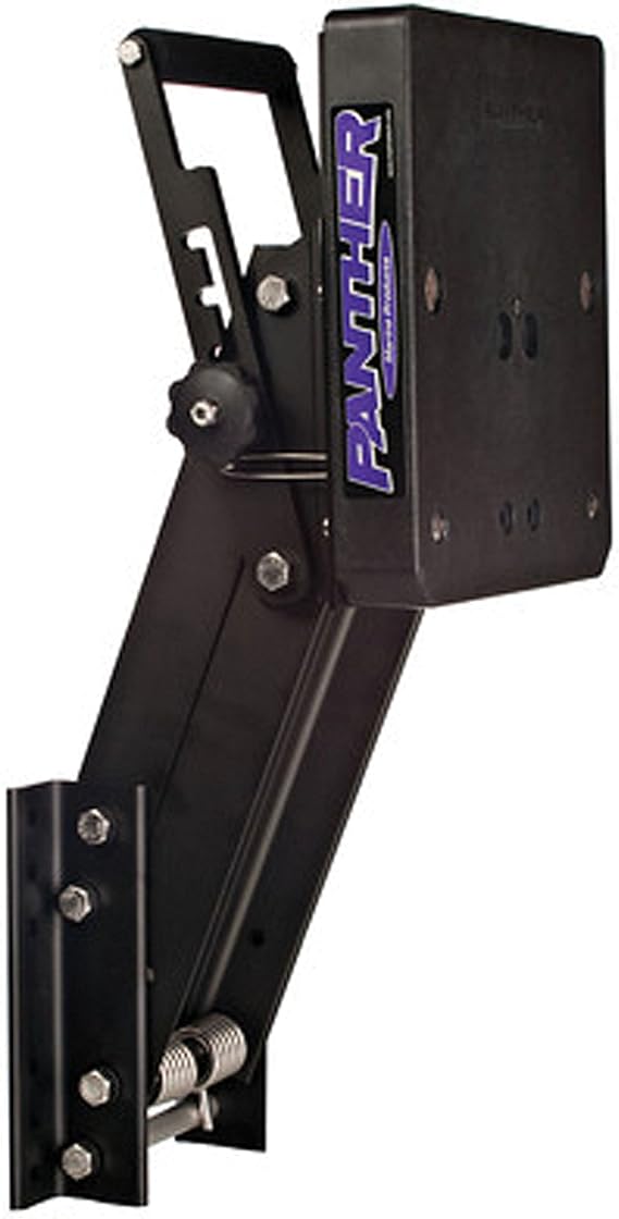 Marinetech Panther Marine 55-0416 Auxiliary Outboard 4-Stroke Motor Bracket - 16", Black