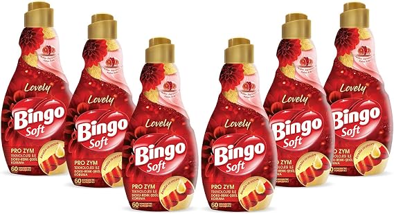 Bingo Soft Concentrated Laundry Softener Lovely 1440 ml X 6 Pieces