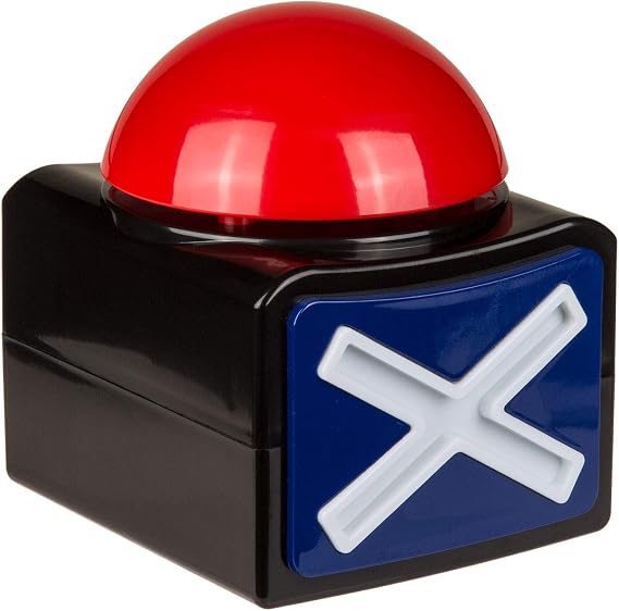 Out of the blue Plastic Buzzer, Multicoloured with Light and Sound Effects