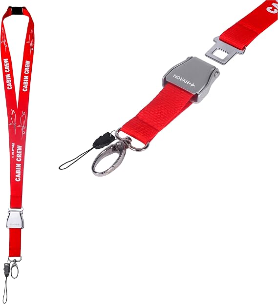 Novah Cabin Crew Lanyard (red)