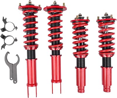 GELUOXI Height Adjustable Coilover Suspension Shock Absorber Lowering Kit Replacement for 1990-1997 Honda Accord A-cura CL Coilovers Springs Struts