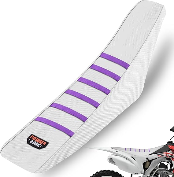 Dirt Bike Seat Cover White - Universial Motorcycle Seat Cover for Dirt Bike - Motorcycle Motorcross Enduro Seat Covers Cushions (Purple)