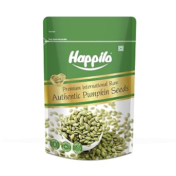 Happilo Premium Raw Authentic Pumpkin Seeds 200g | Rich Source of Omega 3 | Highly Nutritious Snack | Rich in Vitamins & Minerals | Plant Based Protein