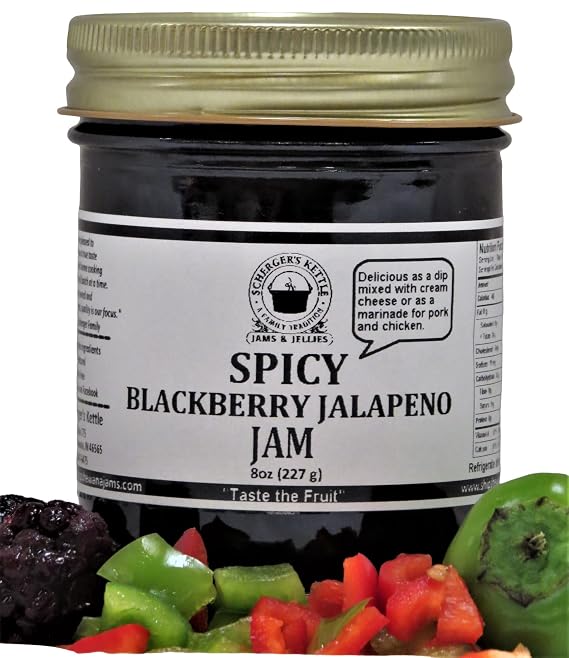 Spicy Blackberry Jalapeno Jam 8 oz