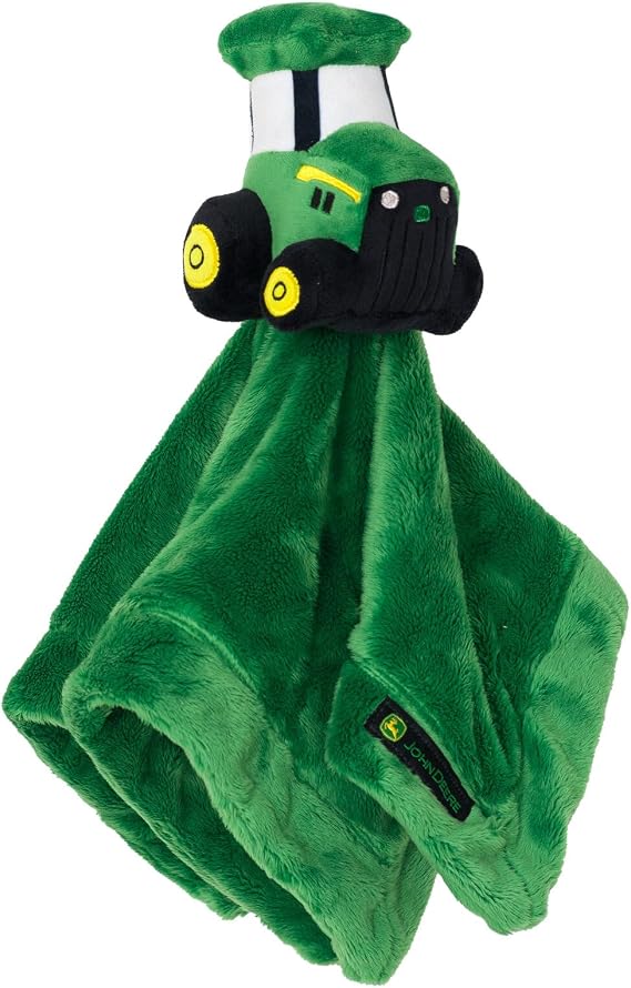 John Deere Baby Boy or Girl Plush Snuggle Lovey Green Tractor OS