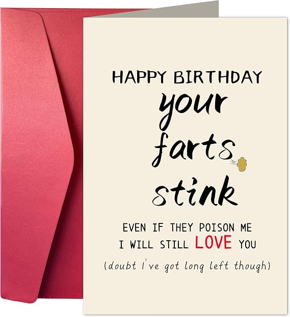 Joycard Funny Birthday Greeting Card with Envelope, Sweet Birthday Card Gift for Boyfriend Him Husband, Grown-Up Humor, Happy Birthday Card. I WILL STILL LOVE YOU